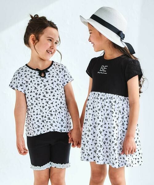 BeBe / べべ ショート・ハーフ・半端丈パンツ | ミラノリブ裾レースハーフパンツ(90~140cm) | 詳細4