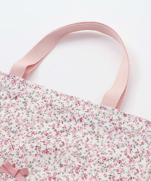 バレエレッスンバッグ フリル付き 手書き風 フリル レッスンバッグ 上履き入れ バレエバッグ 刺繍 お名前