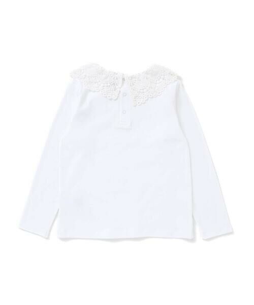 BeBe / べべ Tシャツ | レースカラースムース長袖Tシャツ(100~150cm) | 詳細10