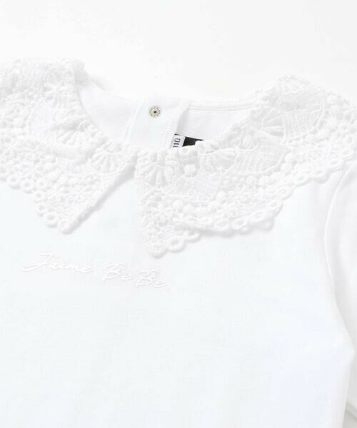 BeBe / べべ Tシャツ | レースカラースムース長袖Tシャツ(100~150cm) | 詳細11