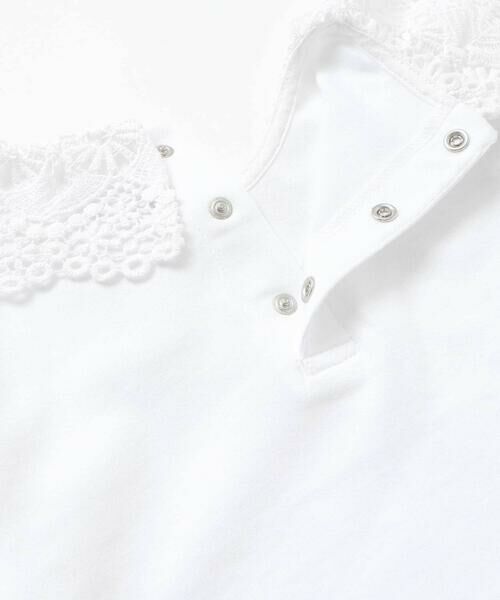 BeBe / べべ Tシャツ | レースカラースムース長袖Tシャツ(100~150cm) | 詳細15