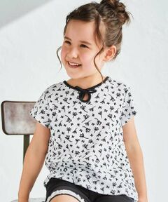 BeBe / べべ Tシャツ | 【お揃い】復刻アーカイブフローラルプリントTシャツ(90~150cm)