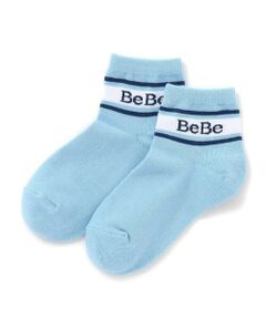 BeBe / べべ ソックス | ロゴライン配色クルーソックス(11~24cm)