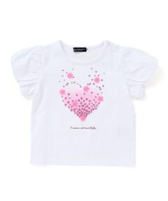 BeBe / べべ ベビー・キッズウエア | パーティクルフラワーバルーンスリーブTシャツ(80~90cm)