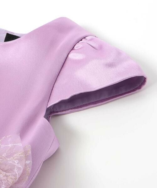 BeBe / べべ ドレス | 【パニエ付】サテン×チュールレースドレス(95~150cm) | 詳細11