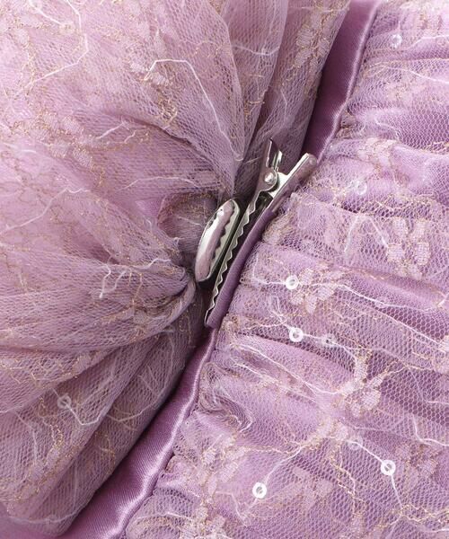 BeBe / べべ ドレス | 【パニエ付】サテン×チュールレースドレス(95~150cm) | 詳細14