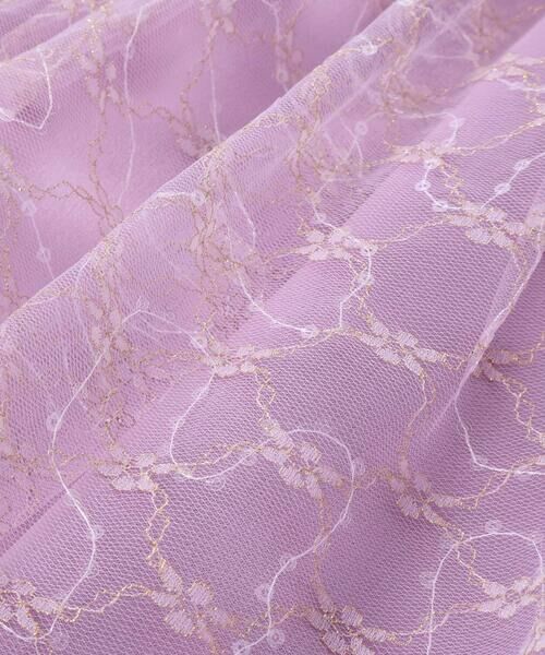 BeBe / べべ ドレス | 【パニエ付】サテン×チュールレースドレス(95~150cm) | 詳細16