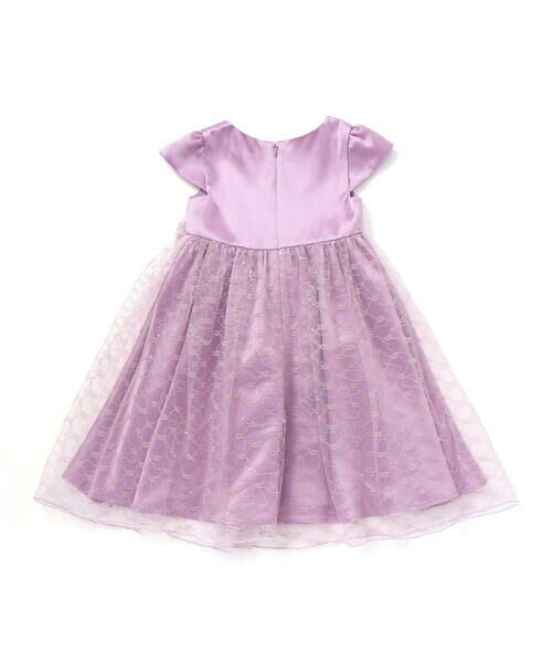 BeBe / べべ ドレス | 【パニエ付】サテン×チュールレースドレス(95~150cm) | 詳細9