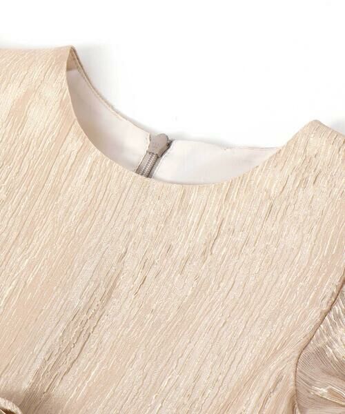 BeBe / べべ ドレス | ローズモチーフカールマイヤーパフスリーブドレス(100~140cm) | 詳細11