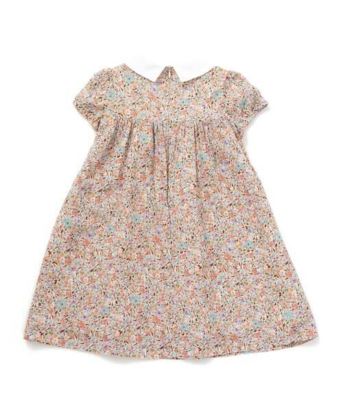 BeBe / べべ ミニ丈・ひざ丈ワンピース | 【DEVEAUX】【日本製】小花柄ラメドビー丸襟ワンピース(90~140cm) | 詳細6