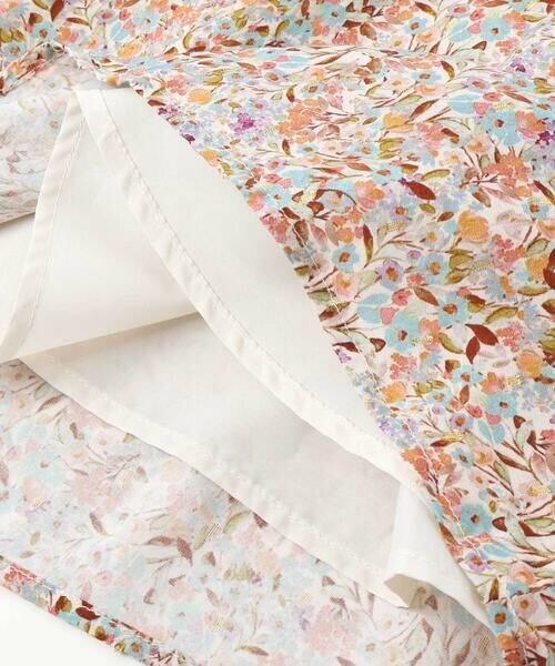 BeBe / べべ ミニ丈・ひざ丈ワンピース | 【DEVEAUX】【日本製】小花柄ラメドビー丸襟ワンピース(90~140cm) | 詳細9