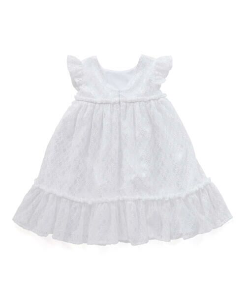 BeBe / べべ ドレス | 【パニエ付】【日本製】ラッセルレースギャザードレス(100~140cm) | 詳細6