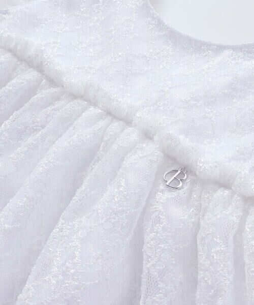 BeBe / べべ ドレス | 【パニエ付】【日本製】ラッセルレースギャザードレス(100~140cm) | 詳細7