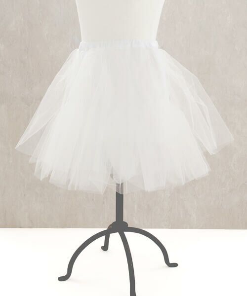 BeBe / べべ ドレス | 【パニエ付】【日本製】ラッセルレースギャザードレス(100~140cm) | 詳細11