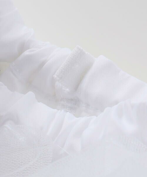 BeBe / べべ ドレス | 【パニエ付】【日本製】ラッセルレースギャザードレス(100~140cm) | 詳細14