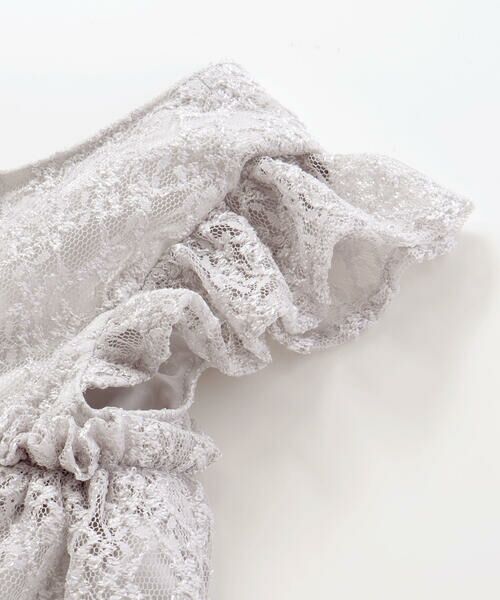 BeBe / べべ ドレス | 【パニエ付】【日本製】ラッセルレースギャザードレス(100~140cm) | 詳細16