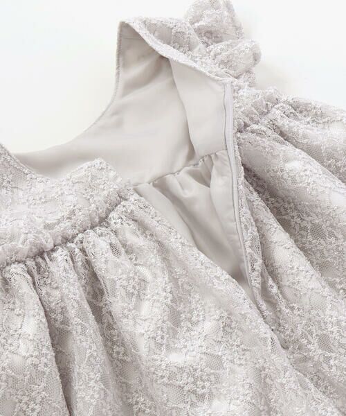 BeBe / べべ ドレス | 【パニエ付】【日本製】ラッセルレースギャザードレス(100~140cm) | 詳細17