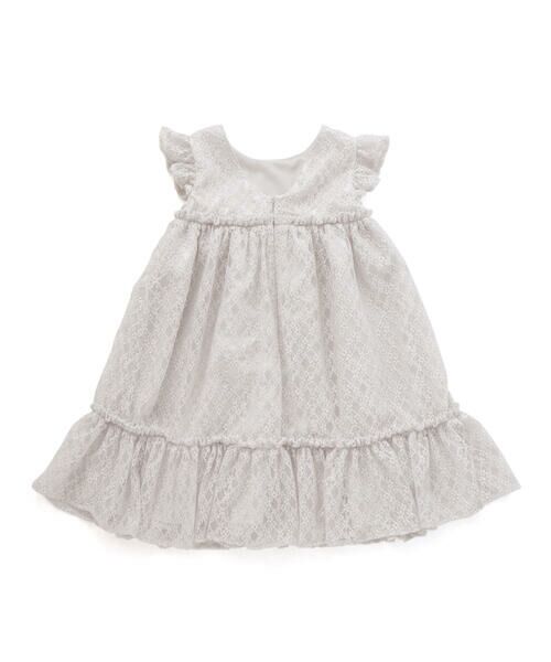 BeBe / べべ ドレス | 【パニエ付】【日本製】ラッセルレースギャザードレス(100~140cm) | 詳細9
