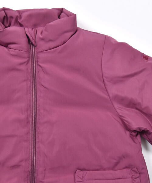 BeBe / べべ アウター | スタンドカラーフリル中綿コート(90~150cm) | 詳細10