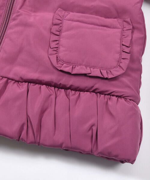 BeBe / べべ アウター | スタンドカラーフリル中綿コート(90~150cm) | 詳細11