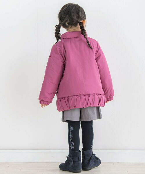 BeBe / べべ アウター | スタンドカラーフリル中綿コート(90~150cm) | 詳細2