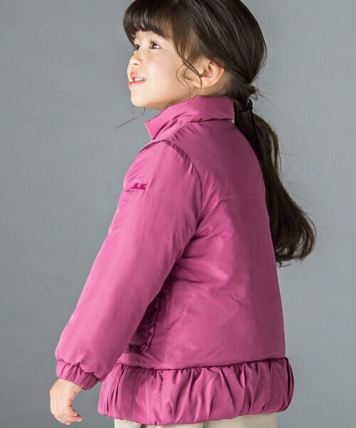 BeBe / べべ アウター | スタンドカラーフリル中綿コート(90~150cm) | 詳細6