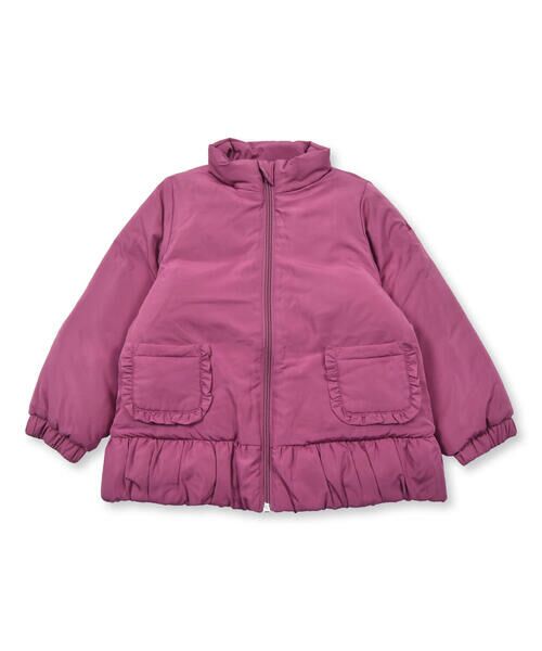 BeBe / べべ アウター | スタンドカラーフリル中綿コート(90~150cm) | 詳細8