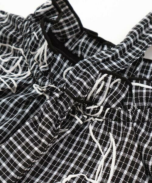 BeBe / べべ シャツ・ブラウス | 【お揃い】先染めチェックローズプリントフリルブラウス(90~160cm) | 詳細11