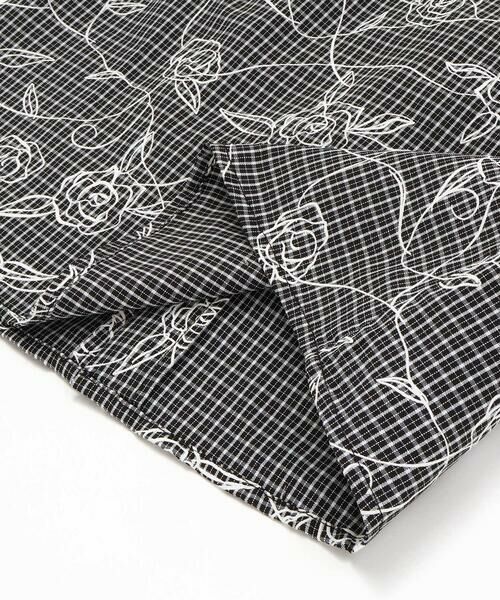 BeBe / べべ シャツ・ブラウス | 【お揃い】先染めチェックローズプリントフリルブラウス(90~160cm) | 詳細16