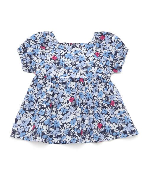 BeBe / べべ シャツ・ブラウス | 【お揃い】ドビーフラワーガーデンプリントパフスリーブブラウス(100~140cm) | 詳細6