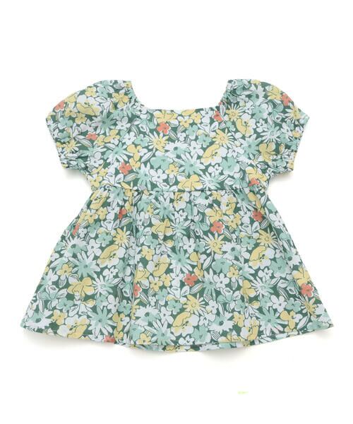 BeBe / べべ シャツ・ブラウス | 【お揃い】ドビーフラワーガーデンプリントパフスリーブブラウス(100~140cm) | 詳細16