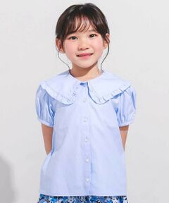 BeBe / べべ シャツ・ブラウス | オックスフリルビッグカラーブラウス(90~140cm)