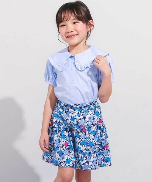 BeBe / べべ シャツ・ブラウス | オックスフリルビッグカラーブラウス(90~140cm) | 詳細3