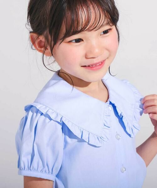 BeBe / べべ シャツ・ブラウス | オックスフリルビッグカラーブラウス(90~140cm) | 詳細5