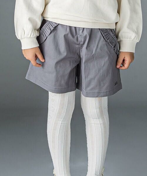 BeBe / べべ ショート・ハーフ・半端丈パンツ | ストレッチツイルフリルポケットショートパンツ(90~150cm) | 詳細5