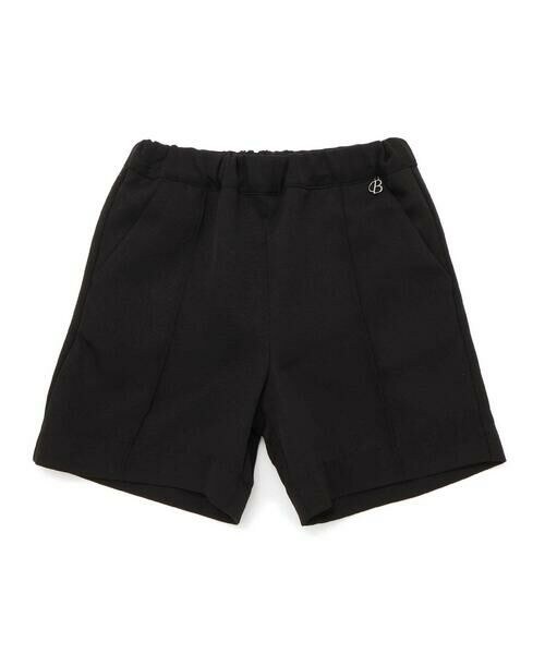 BeBe/べべ センタータックショートパンツ(90~160cm) ブラック 140cm BeBe/べべ センタータックショートパンツ(90~160cm) ブラック 140cm