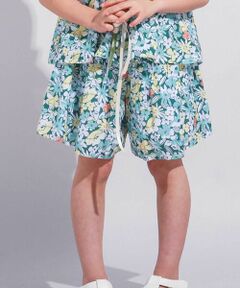 BeBe / べべ ショート・ハーフ・半端丈パンツ | 【お揃い】ドビーフラワーガーデンプリントキュロットパンツ(90~150cm)