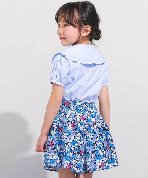 BeBe / べべ ショート・ハーフ・半端丈パンツ | 【お揃い】ドビーフラワーガーデンプリントキュロットパンツ(90~150cm) | 詳細3