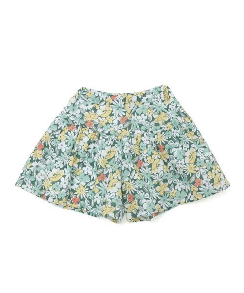 BeBe / べべ ショート・ハーフ・半端丈パンツ | 【お揃い】ドビーフラワーガーデンプリントキュロットパンツ(90~150cm) | 詳細10