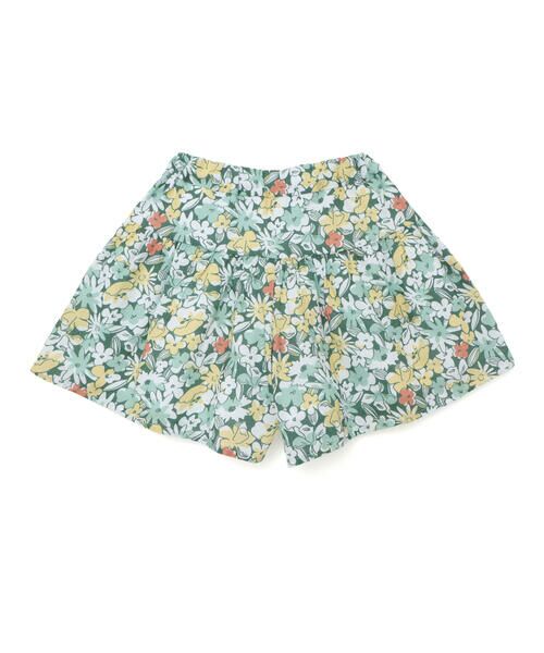 BeBe / べべ ショート・ハーフ・半端丈パンツ | 【お揃い】ドビーフラワーガーデンプリントキュロットパンツ(90~150cm) | 詳細11