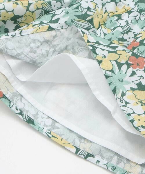 BeBe / べべ ショート・ハーフ・半端丈パンツ | 【お揃い】ドビーフラワーガーデンプリントキュロットパンツ(90~150cm) | 詳細15