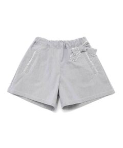 BeBe / べべ ショート・ハーフ・半端丈パンツ | コードレーンリボンショートパンツ(90~160cm)
