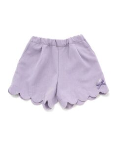 BeBe / べべ ショート・ハーフ・半端丈パンツ | ダンガリースカラップショートパンツ(90~150cm)
