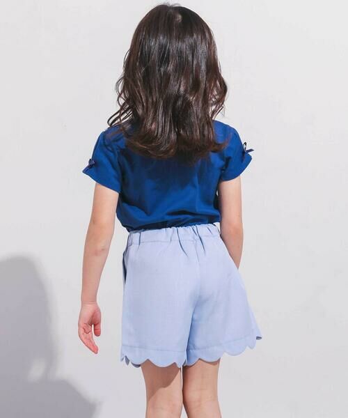 BeBe / べべ ショート・ハーフ・半端丈パンツ | ダンガリースカラップショートパンツ(90~150cm) | 詳細4