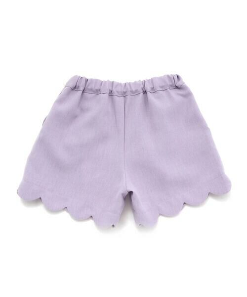 BeBe / べべ ショート・ハーフ・半端丈パンツ | ダンガリースカラップショートパンツ(90~150cm) | 詳細8