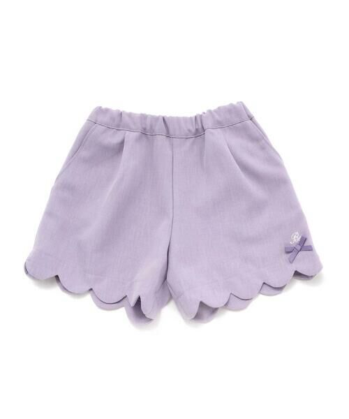 BeBe/べべ ダンガリースカラップショートパンツ(90~150cm) パープル 140cm BeBe/べべ ダンガリースカラップショートパンツ(90~150cm) パープル 140cm