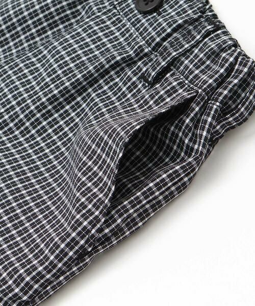 BeBe / べべ ショート・ハーフ・半端丈パンツ | 【お揃い】先染めチェックネーム付きハーフパンツ(80~150cm) | 詳細11