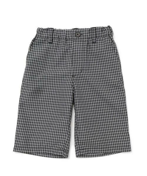 BeBe / べべ ショート・ハーフ・半端丈パンツ | 【お揃い】先染めチェックネーム付きハーフパンツ(80~150cm) | 詳細6