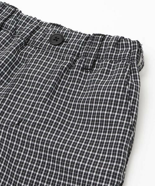 BeBe / べべ ショート・ハーフ・半端丈パンツ | 【お揃い】先染めチェックネーム付きハーフパンツ(80~150cm) | 詳細8