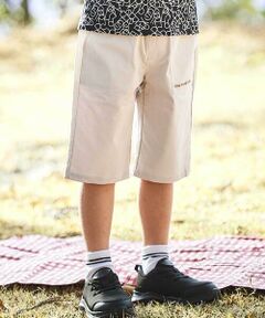 BeBe / べべ ショート・ハーフ・半端丈パンツ | コードレーンアウトポケットロゴ刺しゅうハーフパンツ(80~160cm)